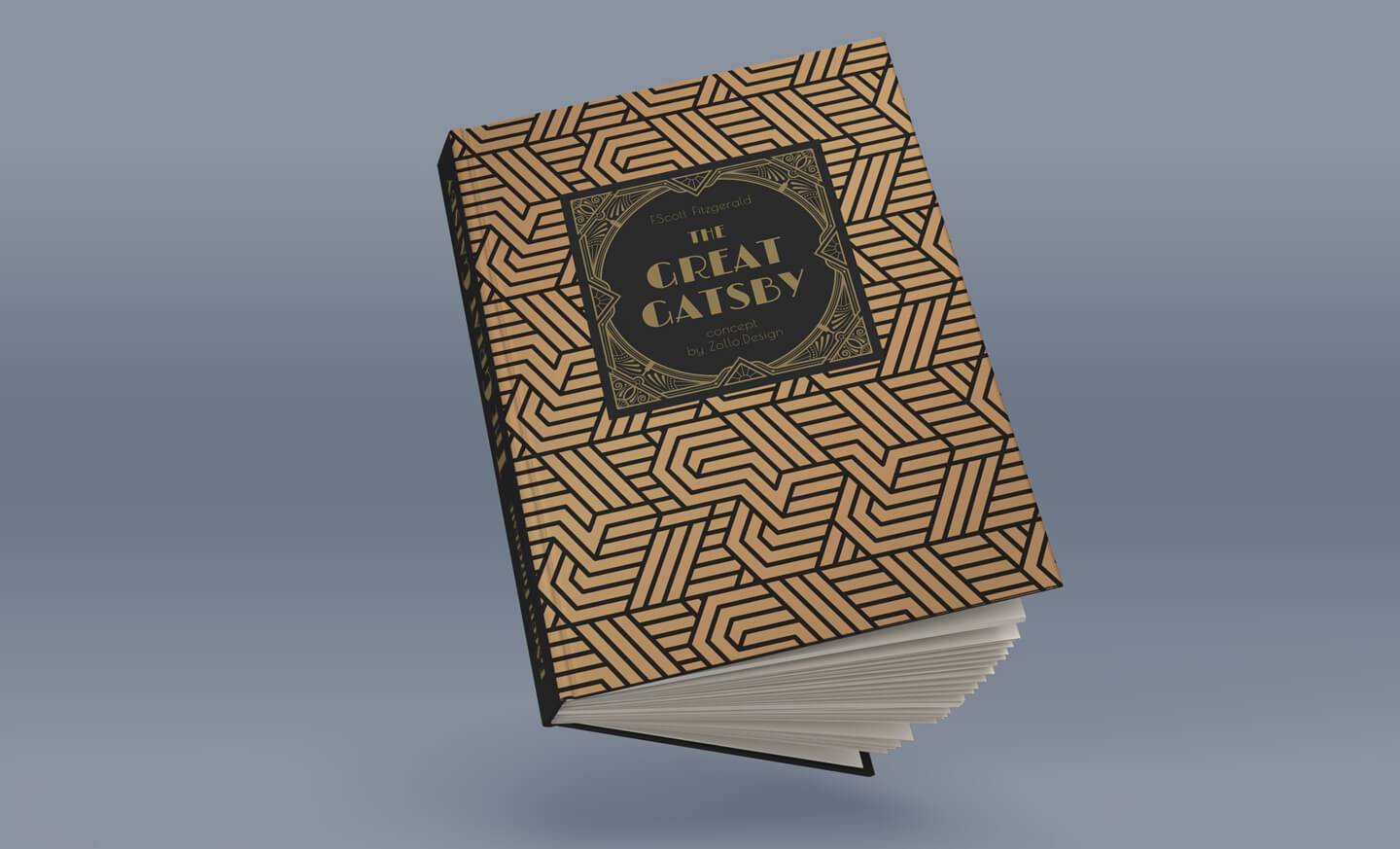 The great Gatsby book cover made by Zollo.design